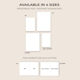 2026 Weekly Planner Printable | Minimalist 2-Page Dated PDF