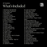 Notion Templates PLR | MRR Business Bundle | Productivity & Finance Tools