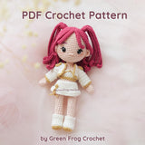 Digital PDF 3-in-1 Kpop Girl Crochet Pattern | Dress-Up Doll