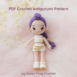 Digital PDF 3-in-1 Kpop Girl Crochet Pattern | Dress-Up Doll