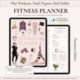 Digital Fitness Planner | Weight Loss & Workout Tracker | GoodNotes Template