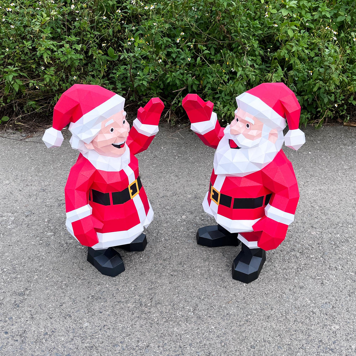 Santa Claus Papercraft SVG | 3D Christmas Decor Cut Files | Cricut & Cameo