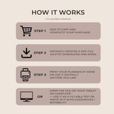 2026 Weekly Planner Printable | Minimalist 2-Page Dated PDF