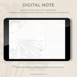 2026 Weekly Planner Printable | Minimalist 2-Page Dated PDF