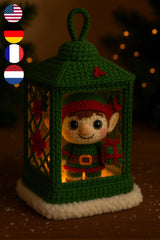 Christmas Lantern Crochet Patterns PDF | 4-in-1 Light-Up Bundle