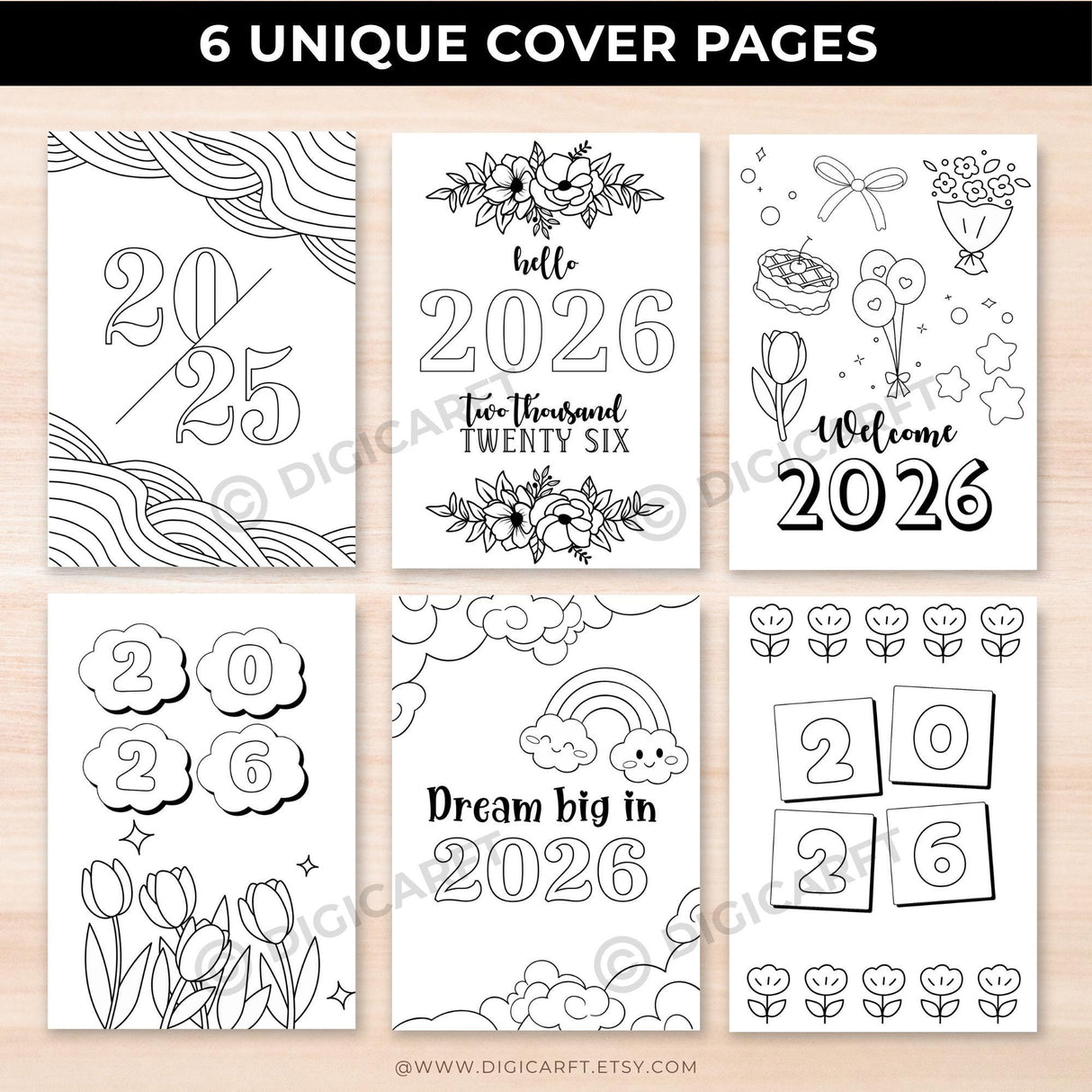 2026 Bullet Journal & Planner Bundle | 360+ Page Printable PDF