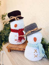 Digital PDF Wheat Stitch Snowman Crochet Pattern | Video