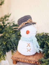 Digital PDF Wheat Stitch Snowman Crochet Pattern | Video
