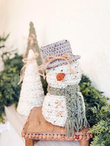 Digital PDF Wheat Stitch Snowman Crochet Pattern | Video