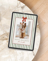Editable Holiday Card Template | Double Sided Photo Card | Watercolour Canva