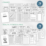 2026 Journal Planner Bundle | 430+ Premade Bullet Journal PDF