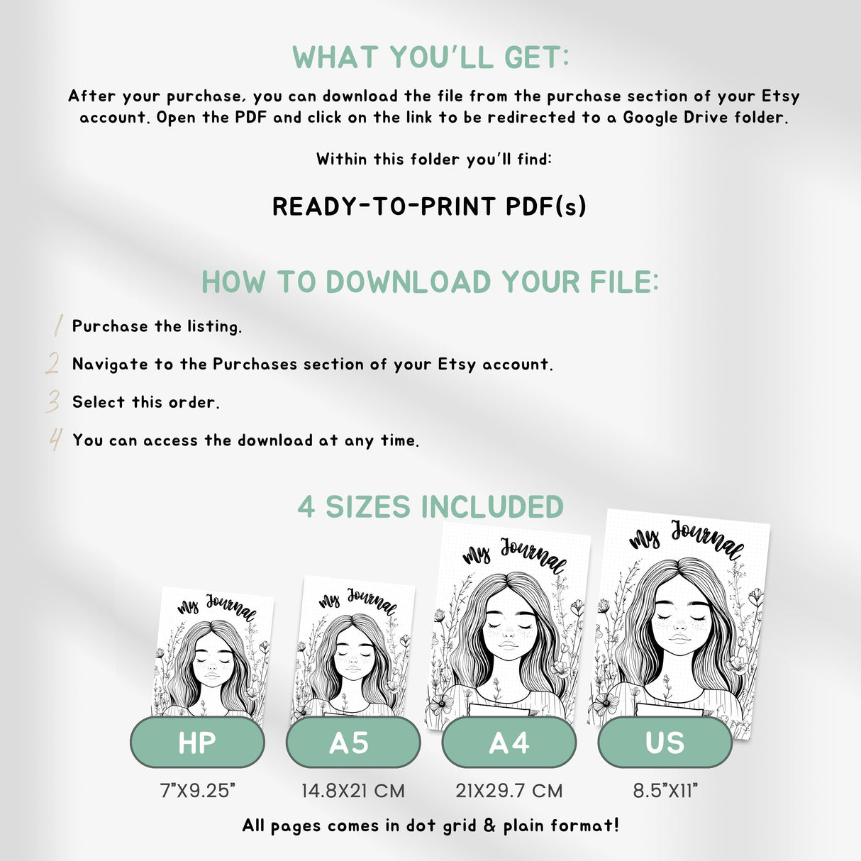 2026 Journal Planner Bundle | 430+ Premade Bullet Journal PDF