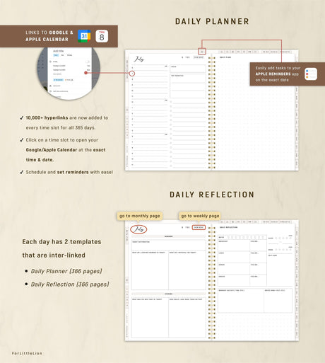 Premium Custom Digital Planner 2026 | Calendar Integrated PDF