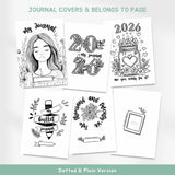 2026 Journal Planner Bundle | 430+ Premade Bullet Journal PDF