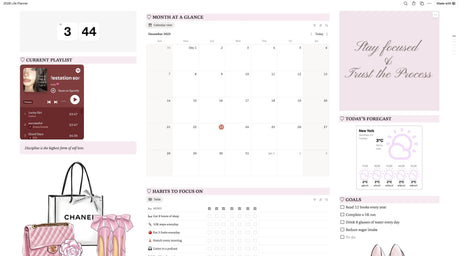 2026 Notion Life Planner | All-In-One Digital Organizer