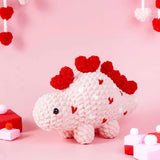Heart Stegosaurus Crochet Pattern PDF | Valentine's Day Dino