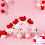 Heart Stegosaurus Crochet Pattern PDF | Valentine's Day Dino