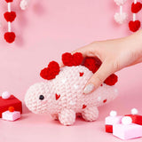 Heart Stegosaurus Crochet Pattern PDF | Valentine's Day Dino