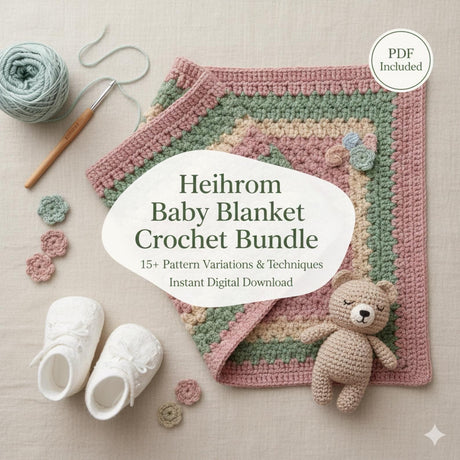 60+ Baby Crochet Patterns Bundle | Blanket, Bootie & Toy PDF