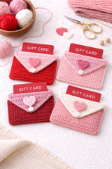 Valentine Crochet Gift Card Holder | Beginner PDF Pattern