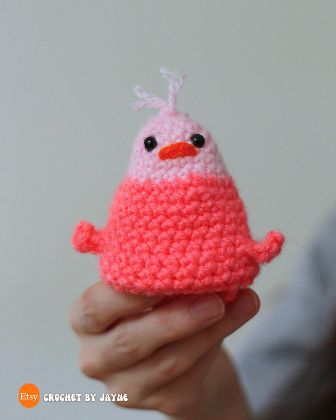 Digital PDF Flip the Bird Reversible Crochet Pattern | No-Sew