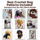 140+ Dog Amigurumi Patterns | Realistic Dog Crochet Bundle