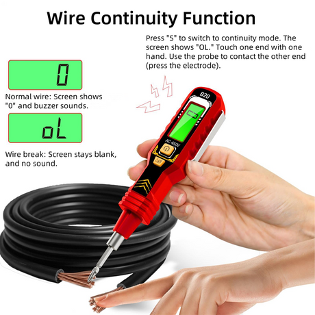 🚀 2026 Smart Tech | Non-Contact Voltage Tester | LCD Display for Clear Reading ⚡【50% OFF】