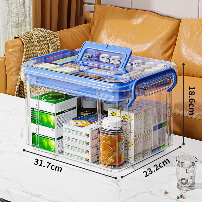 ✈️ Travel-Sized Pharmacy | 2-Layer Portable Medicine Organizer 🧳【50% OFF】