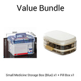 ✈️ Travel-Sized Pharmacy | 2-Layer Portable Medicine Organizer 🧳【50% OFF】