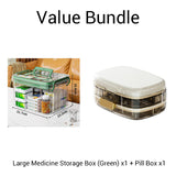 ✈️ Travel-Sized Pharmacy | 2-Layer Portable Medicine Organizer 🧳【50% OFF】